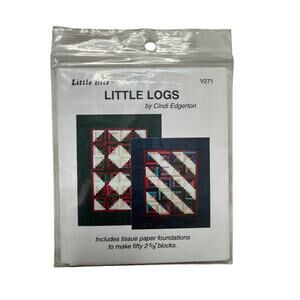 Vintage Little Bits Little Logs Quilting Pattern 2005 Log Cabin Design #V271